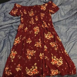 Off The Shoulder Midi Dress